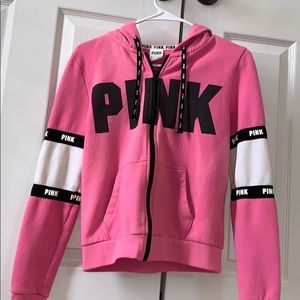 Pink zip up